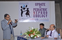Dr. V.R. Ravikumar, Pediatric Surgeon from Coimbatore delivering his talk